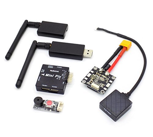 USAQ Mini PIX F4 Flight Controller M8N GPS Voltage Module 915mHz Telemetry Buzzer LED