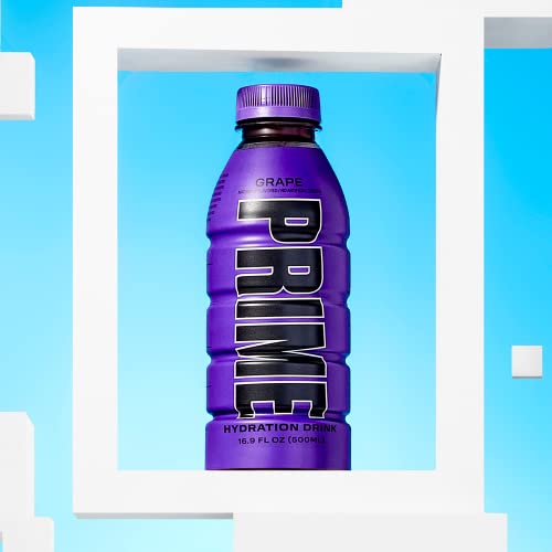 Image of Prime Grape Hydration Drink, 16.9 fl oz ℮ 500 ml, 12 Pack