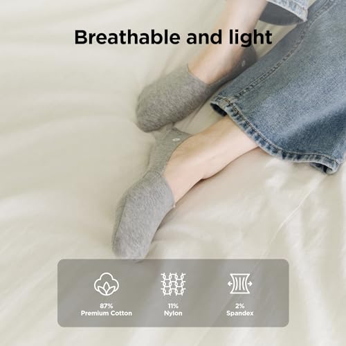 No Show Socks 3 Pairs for Women and Men, Non Slip, Low Cut Liner, Invisible, Loafer, Sneaker, Flats, Boat Socks3