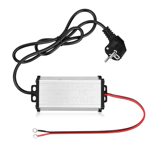 HISUEKIG Convertitore da 220V a 12V, Adattatore di Alimentazione per riscaldatore, leggero e portatile Convertitore Di Tensione per roulotte, camper, illuminazione LED garage o interni