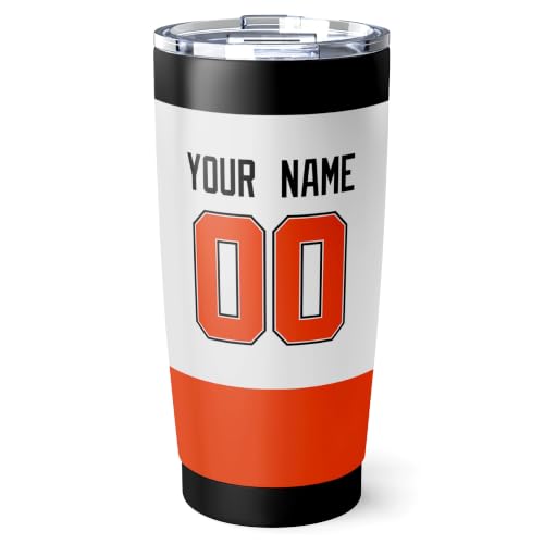 Image of ANTKING Philadelphia Tumbler 20oz Custom Name Number Travel Mug Gifts | Stainless Steel Insulated Coffee Cup for Men Women