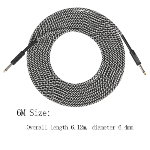 Cable de audio para guitarra contra interferencias con 6 metros 3