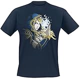 Color negro World of Warcraft Jaina - Daughter of The Sea Hombre Camiseta Azul Oscuro M, 100% algodón, Regular