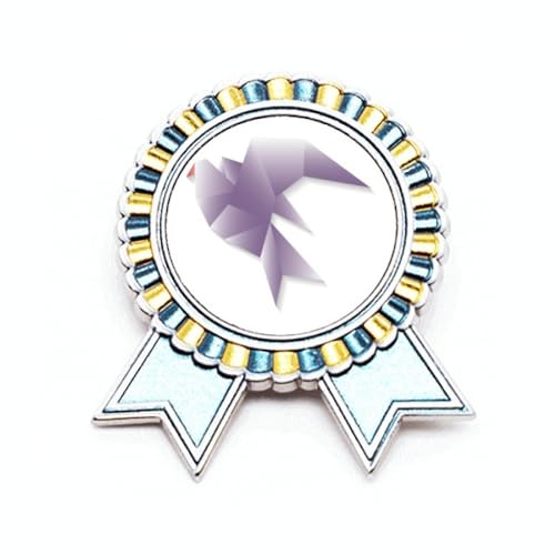 Broche pigeon géométrique pour personnaliser vos vestes et manteaux