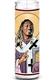 Rapper Celebrity Prayer Candle - Funny Saint Candle - 8 inch Glass Prayer Votive - 100% Handmade in...