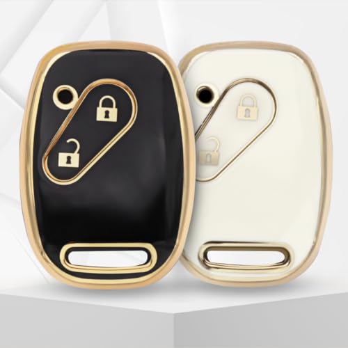 Image of KEYCEPT 2 Button Key Shell TPU Key Cover for Honda Amaze, BRV, CRV, Accord, City, Civic, Brio, Jazz, IV-Tec and Other Models (TPU Combo)