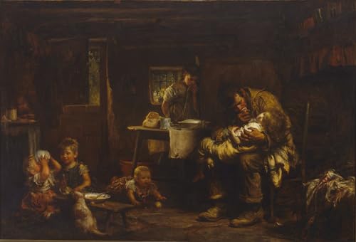 Pintura al óleo el viudo de Samuel Luke Fildes para decoraciones del hogar 1