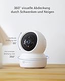 EZVIZ 1080P WLAN IP Kamera, schwenkbare Überwachungskamera Innen mit Zwei-Wege-Audio, Bewegungsverfolgung, IR Nachtsicht für Haustier, Hunde, Babyphone kompatibel mit Alexa, C6N