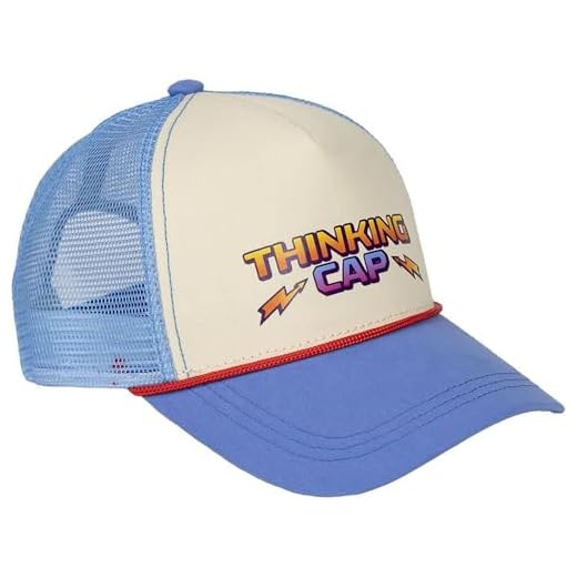 CERDÁ LIFE'S LITTLE MOMENTS Gorra con Visera de Stranger Things - Color Azul - Medida de 58 cm - Elaborada con Poliéster - Estampado de Stranger Things - Producto Original