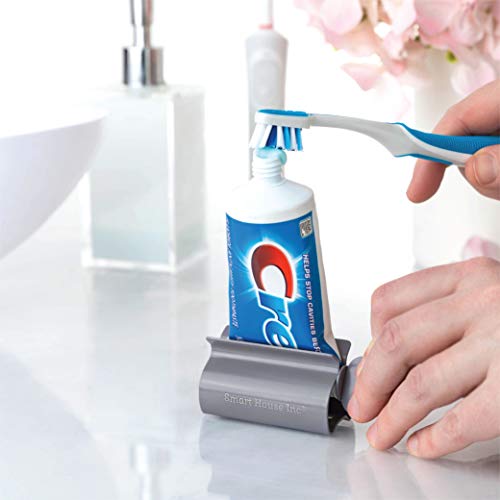 Image of Toothpaste Squeezer Tube Roller Stainless Steel Tube Squeezer Rollers, Saves Toothpaste, Creams, Puts an end to Waste (Gray)