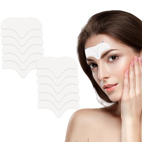 12 Piezas Anti-Arrugas Parches, Parches Faciales Antiarrugas Frente, Facial Patch, Parches para las Arrugas de Cara, Eliminar las Arrugas de la Frente, Parche para la Frente para Hombres y Mujeres