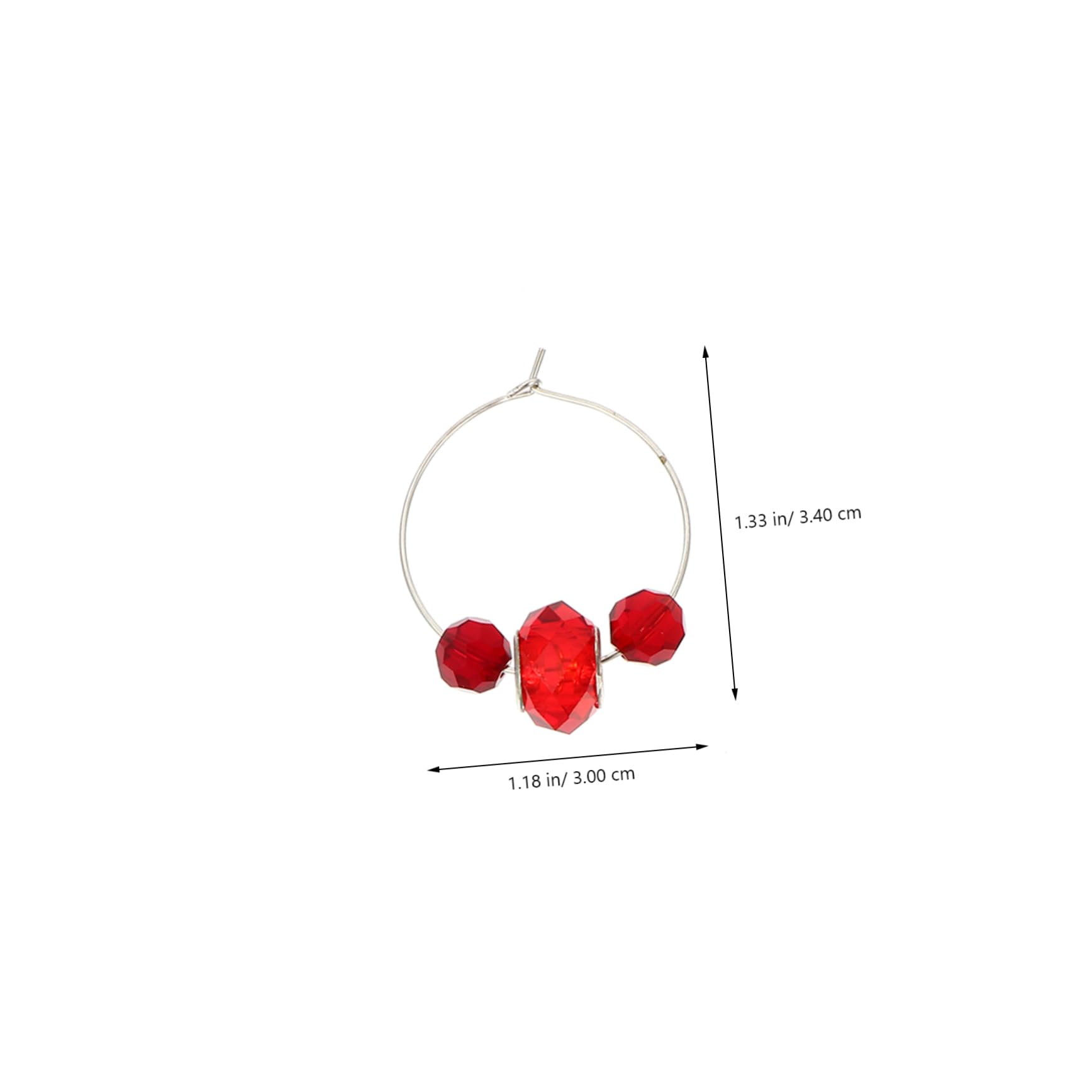 POPETPOP 18stücke Beads Weinglasmarkierer Bunte Charms Für Gläser Wiederverwendbare Weinglas- Für Partys Hochzeiten Und Feiern Große Perlen