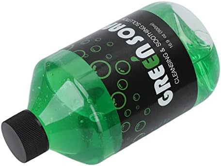 Tattoo Green Soap Tattoo Pigment Cleaner 500ml Professional Salon Green Soap Liquid Solution Tattoo Cleaning Supplies Before Tattoo and After Tattoo Care