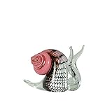figuras cristal de murano VSA-SidnJP Svaja Figura de Cristal, Rosa, Talla única
