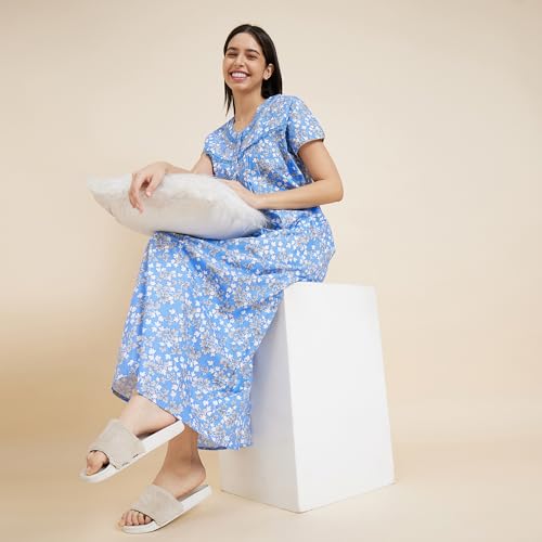 Image of Sweet Dreams Women's Cotton Maxi Casual Night Shirt