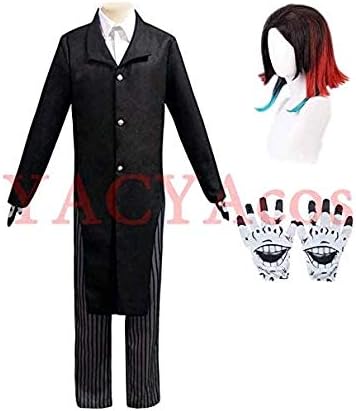 Amazon コスプレ コスプレ衣装 ウィッグ 手袋付き 鬼滅の刃 魘夢 えんむ下弦の壱 ユニフォーム ハロウィン クリスマス イベント 仮装 Cosplay 男 L コスプレ 仮装 通販