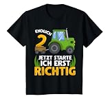 Kinder Endlich 2 Jahre Jungen Bauernhof Traktor Für 2.Geburtstag T-Shirt