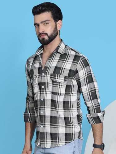 Image of Indian Needle Men's Checkered Regular Fit Shirts