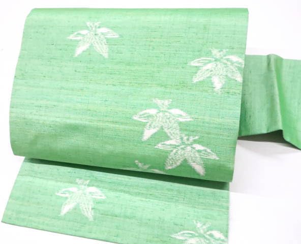 名古屋帯 墨流し たたき染 ロングサイズ 着物 121a o 川勝染匠謹製