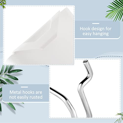 Tessco Stecktafel-Becher mit Stecktafel-Haken, Schlaufen, große Stecktafel-Behälter, weiße Stecktafel, Wand-Organizer, Stecktafel-Behälter, quadratische Stecktafel-Form, Becherhalter für Garage, Büro,