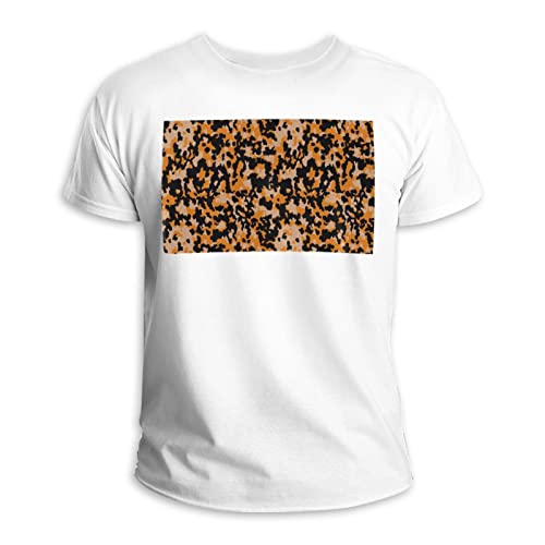 100% Cotton Crew Neck T-Shirt Unisex Military Soldier Camouflage Pattern #TOP16