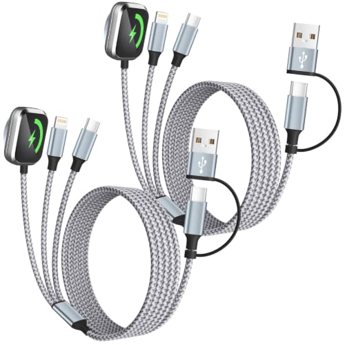 Image of Travel Essentials 3 in 2 Multi Charging Cable for iWatch Charger /IP /USB-C