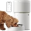 Petlibro automatic dog feeder 5g wi fi 8l large dog food dispenser with vacuum sealed cat feeder for airtight storage auto pet feeder with 187mm large food tray for medium large breed dog cat 34cups  urban country home decor