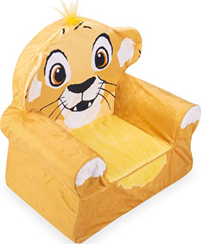 Marshmallow Furniture Comfy Foam Toddler Chair Kid's Furniture for Ages 18 Months and Up, Disney's The Lion King