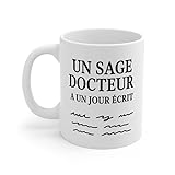 Teecustom Tasse Céramique 325ml “Un Sage Docteur” – Mug Humour Médecin – Idée Cadeau Docteur Infirmier Santé Micro-Ondes & Lave-Vaisselle