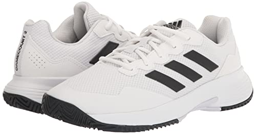 Adidas Mens Gamecourt 2 White/Cblack/White 10.5
