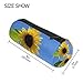 Produktbild Federmäppchen mit Sonnenblumen-Muster, für Studenten, runde Aufbewahrungstasche für Schreibwaren, Kreative Kosmetik, Make-up-Tasche, Geschenk, Büro, Schule, Zubehör für Hochschule, Mädchen, Erwachsene