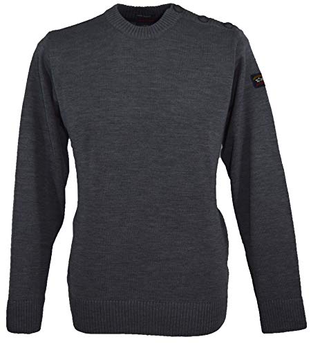 Paul & Shark C0P1032 - Jersey de cuello redondo con 3 botones,...