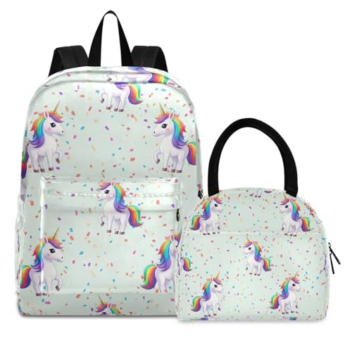Sac à dos d'école licorne anti-pluie finitions douces pour protéger les cahiers et repas