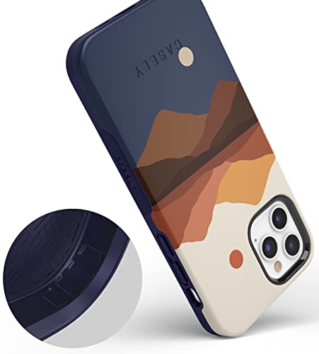 Casely Iphone 11 Pro Case | Opposites Attract | Day & Night Colorblock Mountain Case #TOP5