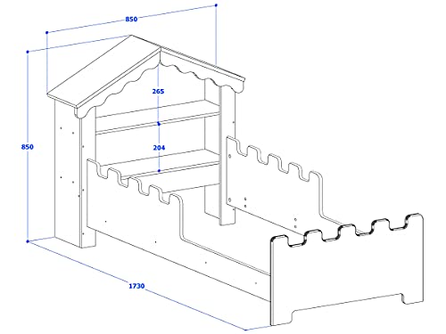 Cama Infantil Castelo Princesa Com Colchão
