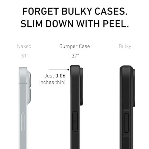 PEEL Bumper Case for iPhone 15 Plus (Black) – Military-Grade Drop Protection, Embedded Magnet Compatible with MagSafe, Thin Minimalist Design, Branding Free – Showcases Your Device by PEEL - Used condition - Image 7