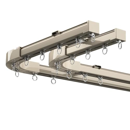 Riel de techo de aluminio para cortinas divisorias y paneles en casa u oficina de 5m