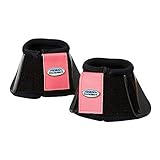 Sports Weatherbeeta Impact Over Reach Boots Cob Black Paradise Pink