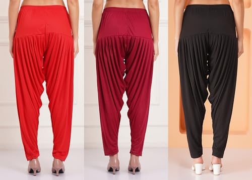 Image of Buy That Trendz Patiala Salwar for Women Relaxed Fit Viscose Patiyala Salwar Harem Bottom Pants