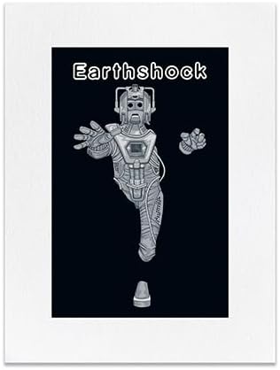 Dr Who inspired Fine Art Print + Postcard | Earthshock (1982) | Wall Art | Sci-Fi | 40cm x 30cm
