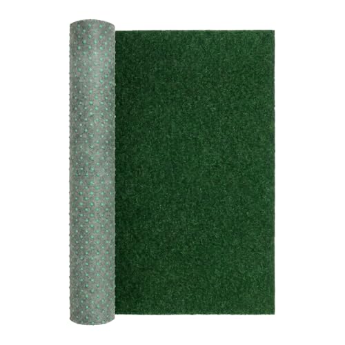 Mazovia Kunstrasen Grün Wetterfest Rasenteppich für Balkon Garten Terrasse Wasserfest Pflegeleicht & Robust Meterware Höhe: 4mm 100 x 100 cm 1x1 m