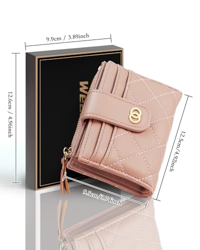 Small Wallet For Women- Credit Card Holder Wallet For Women Girls- Zipper Small Bifold Wallet Mini Coin Purse With ID Window4