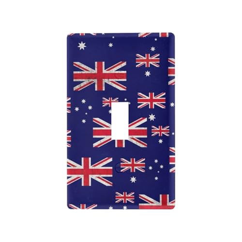 Vintage Englang Flag PC Single Gang Wwitch Cover, Switch Plate Covers Decorative, Size 4.53 x 2.76 Inches