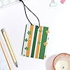 Shamrocks Irish Flag Clovers 3 PCS Car Air Freshener Hanging Aromatherapy Tablets Automotive Ornament for Auto Room Bathroom Bedside Square #3