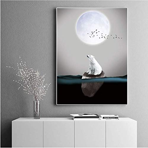 Peintures sur le mur ours polaire impression sur toile premium