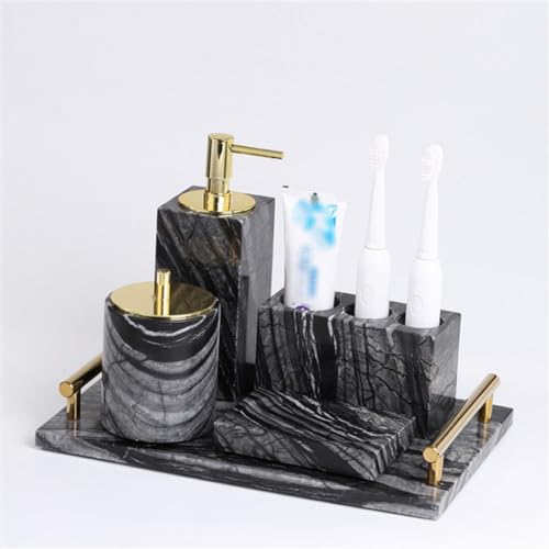 Décoration de toilette légère et ensemble tasses de toilette cinq pièces - 4