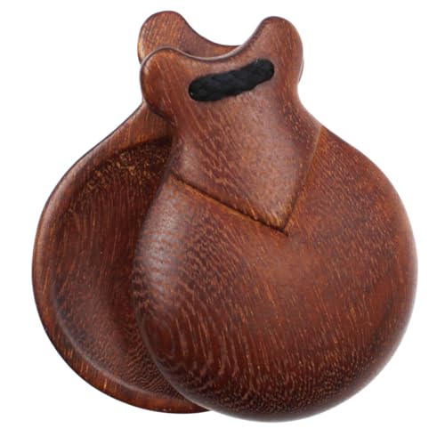 Semi-Professional Flamenco Jale Spanish Castanets - Chestnut Wood, Authentic Sound, Size 8 for Dance Performances & Practice, Made in Spain