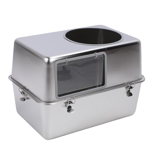 Caja de arena de acero inoxidable con tapa y scoop miniatura 3