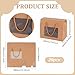 BENECREAT 20 Packs Kraft Paper Box with Handles, 7.8x6.3x4.3inch Brown Gift Boxes with Clear Window for Packaging, Retail, Party, Gifts, Wedding, Business