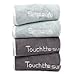 Hopton 4 St&uuml;ck Fitness Handtuch, 35 x 75cm Sporthandtuch Fitnessstudio, Schnelltrocknend Gym Handtucher, 4 Farben Mikrofaser Handtuch Gym, Sport Towels f&uuml;r Schwimmen Yoga Fitnessstudio，Grau